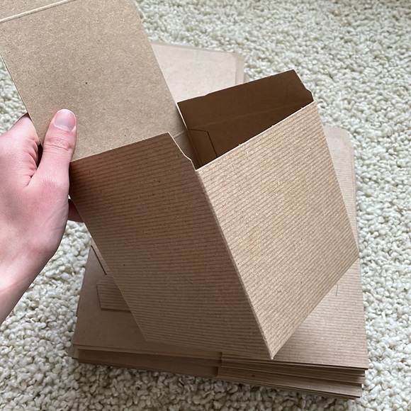 NEW 20 piece kraft cube mailing/shipping boxes 5x5x5 - Picture 3 of 5